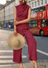 2024 New Sleeveless Swing Collar Jumpsuit
